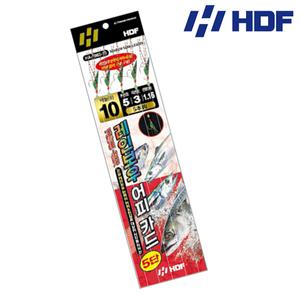 해동조구사 HA-1862 고등어 삼치 레인보우 어피카드 5단 카드채비 낚시 소품 채비