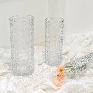 오브 유리 화병 오브제 인테리어 감성 꽃병 투명 L