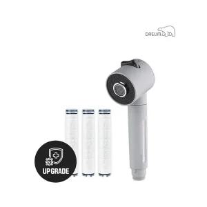 대림바스 디클린 멀티필터 주방용 헤드(무광그레이)+항균 플러스 리필필터(3개입) SET
