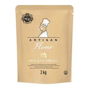 아티장 밀가루 박력마일드 명절 부침개 베이킹 칼국수 대용량 식당 식자재 자취 2kg