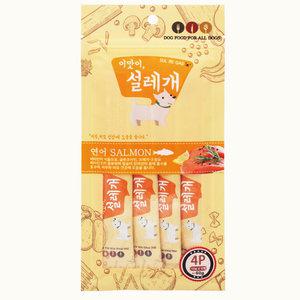 헬로도기 설레게 설레개 짜먹는간식 강아지츄르 연어 4p