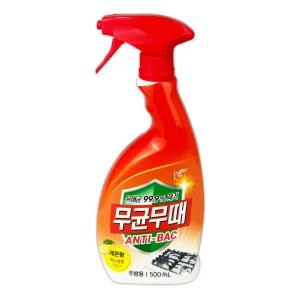 무균무때 안티박 주방용 세정제 500ml/주방/싱크대/씽크대/청소/세제/대리석/뿌리는/가스/렌지/기름때