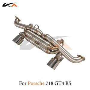 KA 튜닝 배기 시스템 스테인리스강 캣백, 포르쉐 718 gt4 rs 4.0 퍼포먼스, 자동차 부품 머플러 밸브, 자동