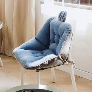 토끼 등받이방석 푹신하고 포근한 의자쿠션 차량시트 사무용의자 장착