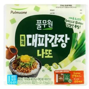 풀무원 특제대파간장나또 2입 86.5g 건강간식 식이섬유 간식 야식