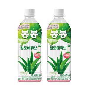 봉봉 알로에큐브 복숭아 500ml 24개