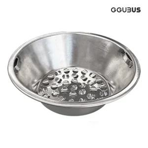 꾸버스 스텐숯통 특대 애플57 바베큐그릴 겸용 원형 숯불통 업소용