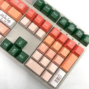자체제작 1.7mm 체리 토끼 커피 한글 영어 키캡 PBT 5면 염료승화 한무무 독거미 (135키)