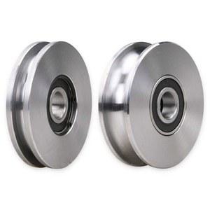 U자형와이어 도르래 로프 트랙 크레인 도어 스텐 휠벤드 U자형 롤러 레일 16MM