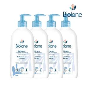 비올란 2 in 1 바디앤헤어 클렌저 350ml x4개 아기 신생아 올인원 저자극 코코넛워시