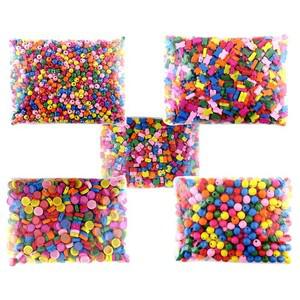 나무비즈 나무구슬 비즈공예 팔찌만들기  대용량) 칼라 원목 모양비즈 나무비즈 나무구슬