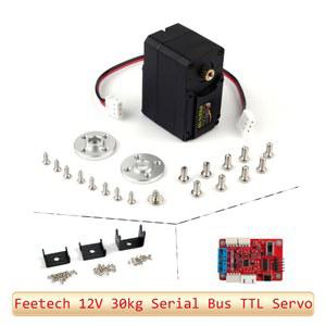 TECH 30KG CM 피드백 인코딩 고정밀 연속 RC 로봇 서보 STS3215 모터 자기 TTL 360도 회전