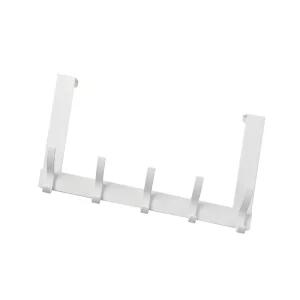 막팔아스토어 5구 도어 후크(32.5X18CM) (화이트) 방문옷걸이 도어후크문옷걸이 걸이
