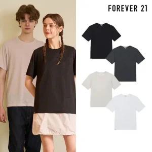 B [1+1] 포에버21 린넨 티셔츠 2PACK
