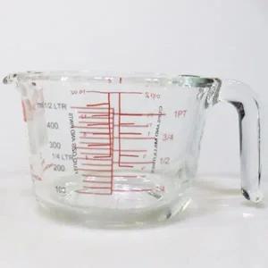 퓨어 CJMVLUEY 계량컵 비커 베이킹 내열 유리 용량컵 250ml