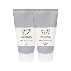 해피바스 화이트클레이 모공 클렌징폼 150g x2