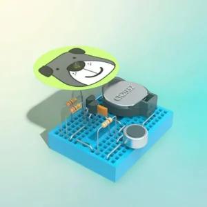 브레드보드 소리감응 강아지 만들기 트랜지스터 원리학습 소리감지 빵판 전기과학 키트 DIY