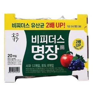 동원 비피더스명장 사과 포도 125ml x 20입 m51011ice2