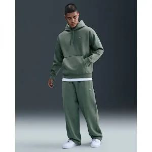 [나이키]{매장정품} NIKE 솔로 스우시 남성 플리스 오픈 헴 팬츠 - 클레이 그레이 그린화이트 HV1091-364