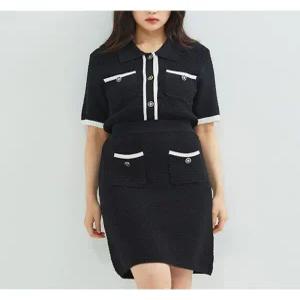 [로엠]반팔 카라 가디건 (RMCKC38S53-T)