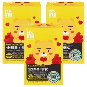 마이니 생생톡톡 비타C 108정 3개 봉지과자 선물 어린이날 학원 방과후 생일