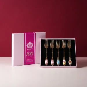 [롯데백화점]로얄알버트 100주년 디저트 포크(대)-후기 5P 세트