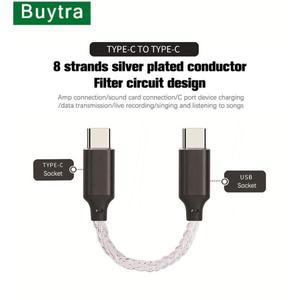 앰프 디지털 디코더 AUX 오디오 케이블 안드로이드 OTG 어댑터 USB 타입 C To Type Hifi