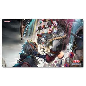 유희왕유희왕 블레이징 카르테시아 퓨전 배치 플레이 매트 유희왕! TCG OCG 트레이딩 카드 게임 매트 듀얼