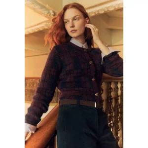 [BCBG](의정부점)알파카 체크 C/D(B4W9K102)