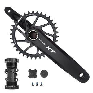 34-40T 체인링 및 하단 브래킷이 장착된 HAIKS 1x 산악 자전거 크랭크셋 170mm - 6061 합금 중공 일체형 MTB 크랭크셋, 협폭 톱니, 호환 가능한 8-12S(BSA24/BB92/PF30/BB30/T47)