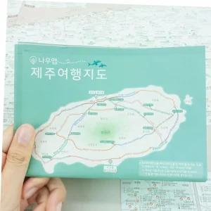 휴대용 제주도 여행지도 - 방수 제주 관광 우리나라