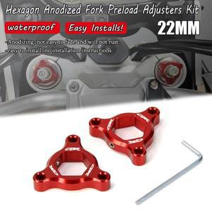 혼다 CBR600RR CBR 용 22MM Concours 오토바이 CNC 서스펜션 포크 예압 조절기