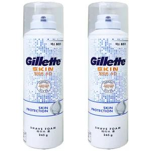 질레트 스킨텍 쉐이빙폼 245ml 2개