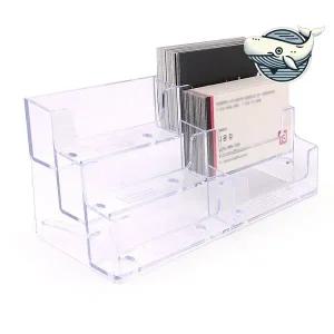 [셀러에이드]투명 아크릴 명함 정리대 다용도 명함 거치대