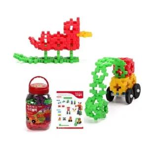 한립 미니 사각 블럭 126P 네모 격자 블록 장난감