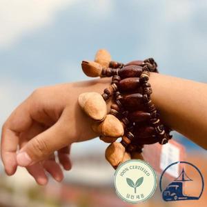 천연 과일 껍질 팔찌 아프리카 드럼 래틀 타악기 반주 뮤지컬 장식품 벨