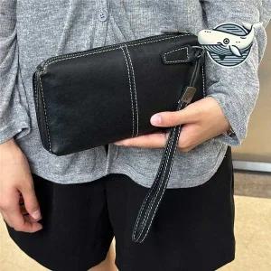 [콩심팥심]세련된 소가죽 미니 클러치 카드수납 데일리 클러치크로스백