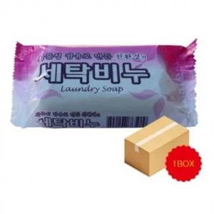 버블 식물성 팜유로 만든 팜유세탁비누 220g X 40개1박스 표백비누살균비누