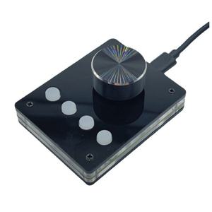 프로그래밍 가능 멀티미디어 키보드 USB 손잡이 키보드 미니 소형 매크로 볼륨 컨트롤러 미니 소형 흰색 버