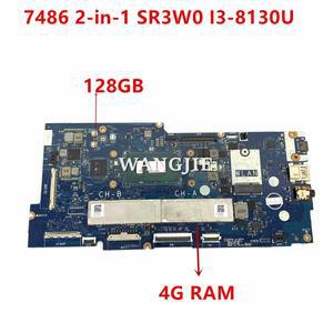 DDG40 LA-G291P Dell Chromebook 7486 2-in-1 노트북 마더보드 CN-0WDK4K SR3W0 I3-8130U 2.2 GHz 4GB 128G