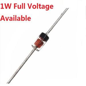 50pcs 1W 제너 다이오드 DO-35 1N4728A 3V3 3V0 1N4733A 5V1 4V7 4V3 3V9 3V6
