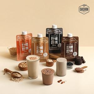 [다신샵] 고단백 쉐이크 단백한끼 4종 8팩 / 식사대용 개별포장 프로틴