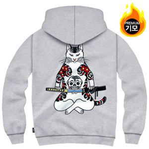 간쓰리 오니무샤 국내생산 기모 후드티 메란지