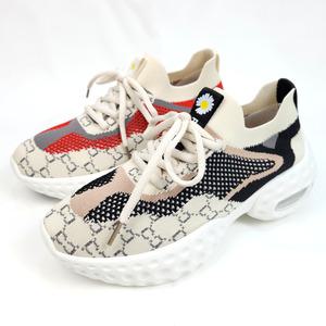 5cm 통굽 키높이 니트 발편한 에어쿠션 여성 니트운동화 굽높은 편한 여자 운동화 슬립온 [순이의신발장]