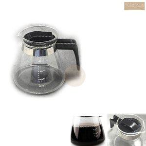 내열 유리 드립 커피 주전자 800ML 원두커피 포트 서버 블랙