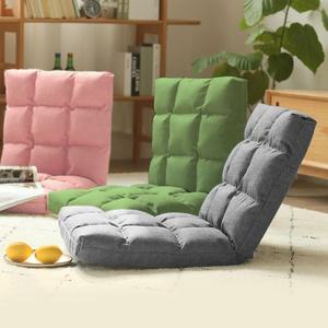 접이식 1인용 릴렉싱 좌식 쿠션 폴딩 리클라이너 안락 의자