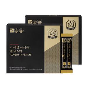 정원삼 스페셜 에디션 홍삼스틱 진세노사이드25 2박스 총 60포