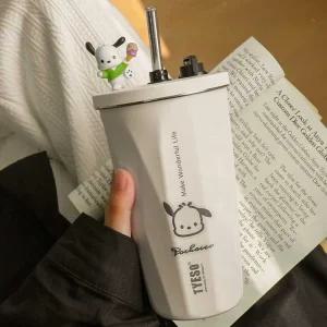 귀여운 포차코 텀블러 스텐 빨대 보냉텀블러 커피 콜드컵 누수방지