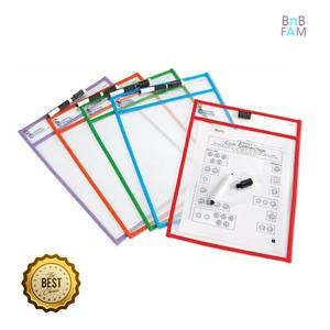 학습지 보관 포켓 보드판활용 투명화일 5개 화이트보드 아이방 어린이집