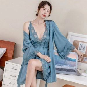 블라우스 여름 실크 민소매 레이스 새틴 슬립 슬림 셔츠 나시